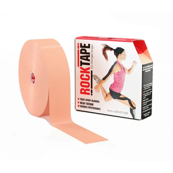 RockTape_ktape_kinesio_KinesiologyTape_เทปพยุงกล้ามเนื้อ_เทปกีฬา_เทปลดปวด_เทปสี-Bulk_Beige_สีเนื้อ