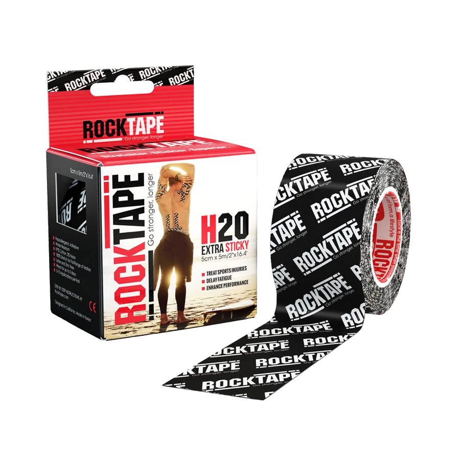 RockTape_ktape_kinesio_KinesiologyTape_เทปพยุงกล้ามเนื้อ_เทปกีฬา_เทปลดปวด_เทปสี-H2O_BlackLogo_สีดำ-1