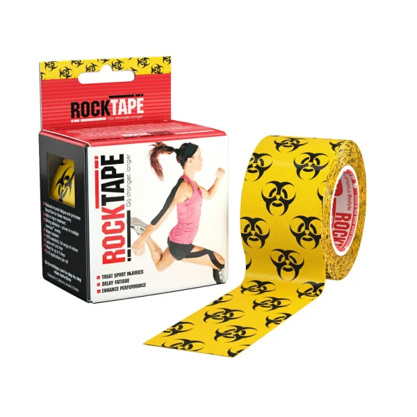 RockTape_ktape_kinesio_KinesiologyTape_เทปพยุงกล้ามเนื้อ_เทปกีฬา_เทปลดปวด_เทปสี-Standard_Biohazard_เหลือง